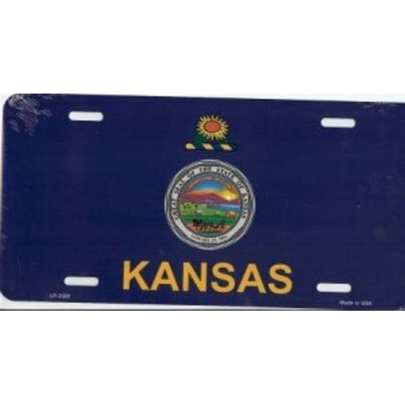 Design It Yourself Custom Kansas Plate #4. Free Personalization on Plate