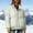 Beige, variant on Womens Stand Collar Drawstring Side Puffer Outerwear Drop Shoulder Elastic Cuff Oversized Cropped Cut for Ski Visit Lakeside Camping Black XXL