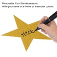 thumbnail image 3 of Uxcell 36Pcs Glitter Gold Stars Cutouts Double Printed Paper Stars Decoration 6 Inch, 3 of 6