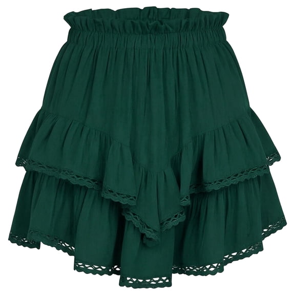 Bibifish Womens Side Slit Midi Skirts Polka Dot Print Casual Skirts All-Occasion Daily Skirts