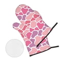 thumbnail image 2 of Oven Mitts and Pot Holders 4 Piece, Multicolor Cow Print High Heat Slip Resistant Oven Mitt and Trivets Set Kitchen Oven Glove Pot Holders for Cooking Baking Grilling, 2 of 7
