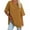 Coffee, variant on Fesfesfes Tshirts Shirts for Women's New Solid Loose Half Sleeve V-Neck Cotton Waist Short Sleeve V-Neck Tops Going Out Tops for Women 6(M)