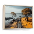 thumbnail image 2 of Designart "Beachside Road by the Coast I" Nautical & Beach Floater Framed Wall Art Print, 2 of 7