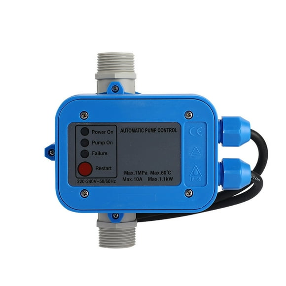 IP65 Warterproof Self-Priming Water Pump Pressure Switch 220V Automatic Pressure Controller Black for Self-Priming Pump, Jet Pump, Garden Pump, Clean Water Pump, Centrifugal Pump
