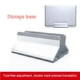 thumbnail image 1 of Maoww Support d'Ordinateur Portable Vertical Support d'Ordinateur Portable Réglable Support d'Ordinateur Portable en Alliage d'Aluminium Support de Bureau Portable Gris, 1 of 6