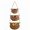 Beige, variant on Bohorizon 3 Tier Hanging Fruit Basket for Kitchen, Woven Wall Storage Organizer (Beige)
