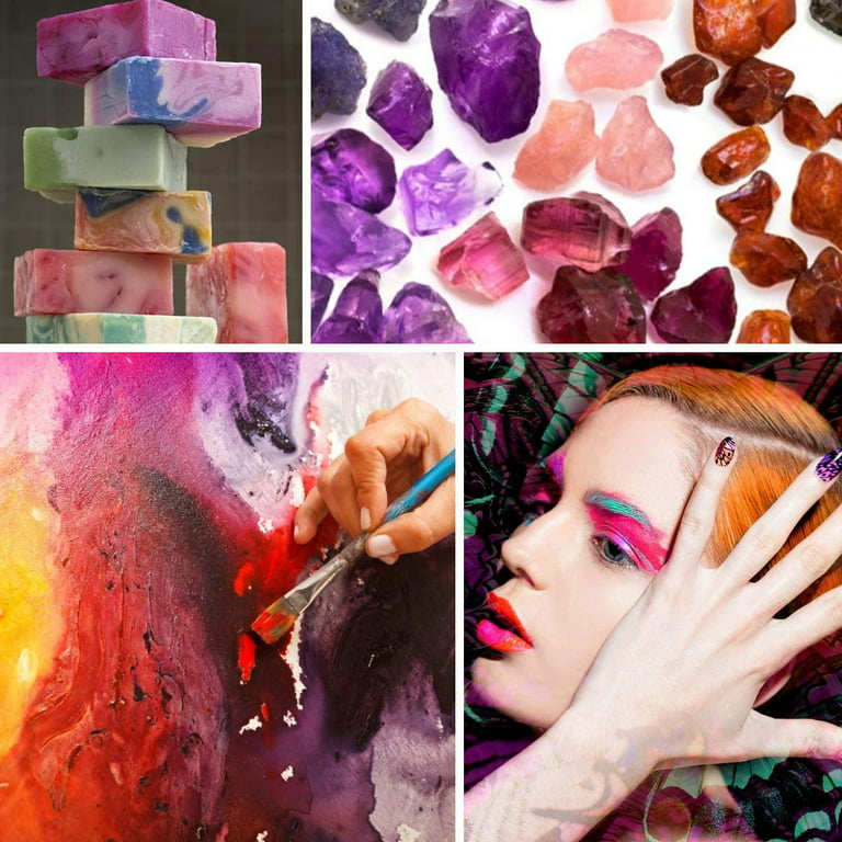 SEISSO Mica Powder Epoxy Resin Dye Pigment for Soap Making, Paint Nail Arts  Dyes (20 Colors Set-10g/0.35oz)