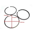 thumbnail image 3 of For Royal Enfield Bullet 350cc deluxe Piston Ring Set Standard 112052, 3 of 5