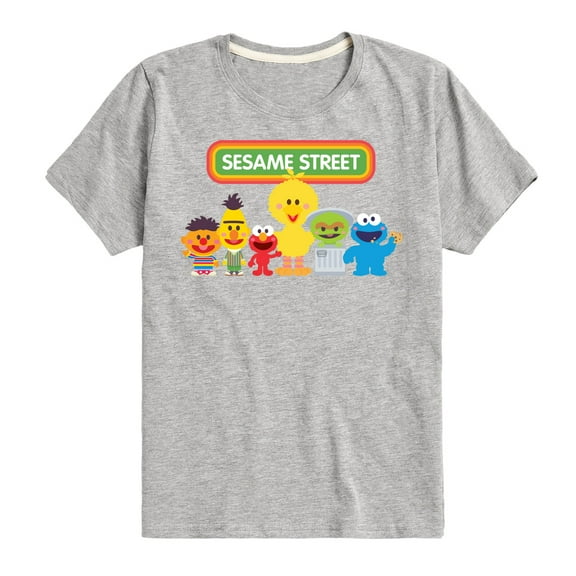 Sesame Street - Kawaii Group- Toddler and Youth Short Sleeve Graphic T-Shirt