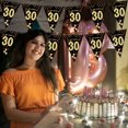 thumbnail image 4 of 3 Pack 18Th/30Th/40Th/50Th/60Th Birthday Or Wedding Anniversary Party Decorations Pennant Banner, Black Golden Banner Triangle Flag -Style2;, 4 of 5