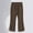 Coffee, variant on Girls Corduroy Pants Flared Leg With Side Slits Soft Warm Winter Trousers Comfortable Casual Wide Leg Pants For Toddler Kids Girls Fleece Pants Size 3-4 Years