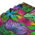 thumbnail image 4 of Shower Curtain, Multicolored Beautiful Flower Waterproof Fabric Plastic Shower Curtain, Drying Fast Bathroom Curtain with 9 Buttonholes, Ruffle Shower Curtain 60x72in, 4 of 8