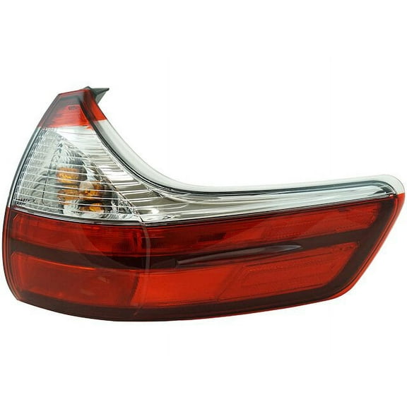 Right Outer Tail Light Assembly - Compatible with 2015 - 2019 Toyota Sienna 2016 2017 2018