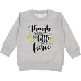 thumbnail image 2 of Inktastic Though She Be but Little She is Fierce Shakespeare Toddler Sweatshirt, 2 of 4