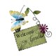 thumbnail image 3 of Tarjeta De Bienvenida De País Retro Decoración De Pared De Bienvenida De Hierro Forjado Colgante De Decoración De Casa Con Temática De Jardín Con Pintura Flores De Mariposa Para Restaurante De Hotel Advancent HA027895-01, 3 of 7