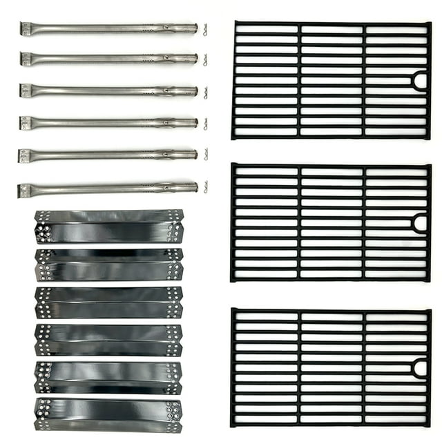 Main Burner & Flame Tamer & Cooking Grid Replacement Part Kit (6x
