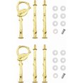 thumbnail image 1 of 2PCS 3-Level Leaf-Shaped Cake Stand 3 Tier Cupcake Stand Hardware Handles with Screws and Flat Washers for Party Wedding Display Stand, Golden, 1 of 5