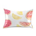 thumbnail image 7 of Yayeee Pillowcase Standard Size Set of 2 Satin Wrinkle Resistant Pillow Case, White Grapefruit Slices, 7 of 7