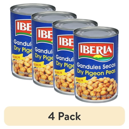 (4 pack) Iberia Premium Dry Pigeon Peas 15 oz