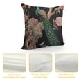 thumbnail image 4 of HENGT  Peacock On Cherry Tree Throw Pillow Cover Beautiful Bird Feather Wings Floral Branch Botanical Pillow Case Decorative Square Cushion for Home Couch Bed, 4 of 5