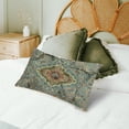 thumbnail image 5 of Boho Pillow Covers 12x20 Inch, Persian Carpet Green Vintage Throw Pillow Cover Antique Ethnic Decorative Green Pillow Cases Home Decor Linen Pillowcase, 5 of 6