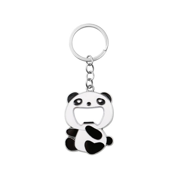 LABSERRON keychain bottle opener cute Panda Key Chain Zinc Alloy Key Organizer 1Pack