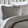 thumbnail image 5 of BNM Egyptian Cotton 850 Thread Count Duvet Cover Set, Full/Queen, Gray, 5 of 6