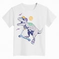 thumbnail image 4 of TOWED22 Kids Boys Graphic Tees Short Sleeve Crew Neck T-Shirts Funny Print Summer Casual Tops(White,9-10 Y), 4 of 4