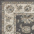 thumbnail image 4 of 9'x12' Grey Ivory Bordered Floral Indoor Area Rug, 4 of 4