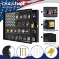 thumbnail image 2 of Estuche expositor para monedas Challenge, diseño de Yopetox, de madera, bandera americana, 2 of 7