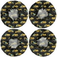 thumbnail image 2 of Shower Caps,Cartoon Construction Vehicles Excavators Waterproof Shower Cap for Women 4 Pieces,Double Reusable Hair Cover for Shower PEVA Elastic Stretch Hem, 2 of 7