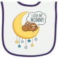 thumbnail image 2 of Inktastic I Love My Mommy Baby Terry Cloth Bib, 2 of 3