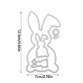 thumbnail image 3 of Die Cutting Machine Punching Stencil Stamping Stencils Easter Bunny Scrapbooking Embossing Stencils Stamping Dies Stencils For Scrapbooking Craft Embossing DIY Making EasterGift, 3 of 4