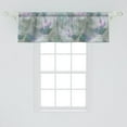 thumbnail image 2 of Roses Window Valance, Blurry Style Abstract Flowers Watercolor Painting Style Pattern Print, Curtain Valance for Kitchen Bedroom with Rod Pocket, 54" X 18", Mint Green Lilac and Grey, by Ambesonne, 2 of 2