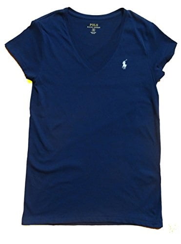 ralph lauren white v neck t shirt womens