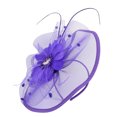 thumbnail image 7 of LEKODE Women's Fascinators Fascinators for Women Fashion Hats for Women Head Piece for Women Ladies Hats Fasteners Hats for Women Tea Party Accessories for Women Purple One Size, 7 of 7