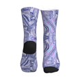 thumbnail image 2 of Athletic Socks Holographic Iridescent Color Wrinkled Foil Sport Running Calf Socks Crew Socks for Men Women, 2 of 7
