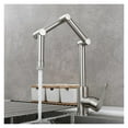 thumbnail image 4 of Brass Pot Filler Faucet Deck Mounted Three-Section Extension Folding Kitchen Faucet Triple Joint Swing Arm For Hot And Cold ,bar Laundry RV Farmhouse, 4 of 7