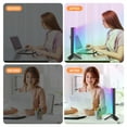 thumbnail image 4 of Andoer W200RGB Portable LED Video Light Rechargeable RGB Fill Light 2500K-9000K Dimmable 20 Lighting Effects CRI95+ LCD Screen Magnetic Backside with Mini Desktop Tripod Wrist Strap for Photography, 4 of 6
