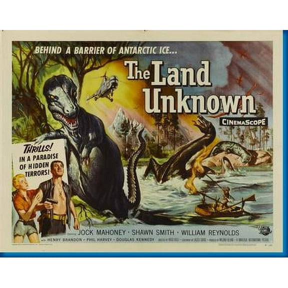 Land Unknown Movie Metal Sign 8inx 12in Art Print on Metal 8x12 Multi-Color Square Adults AB Posters