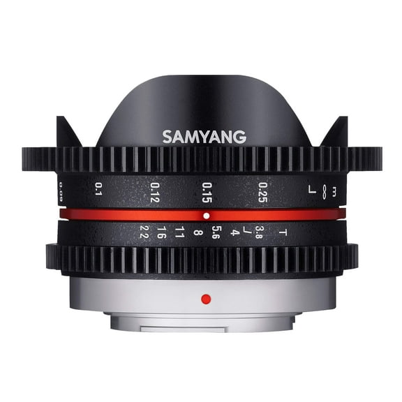 Samyang Cine SYCV75MFT 7.5mm T3.8 Cine Fisheye Lens for Olympus/Panasonic Micro 4/3 Cameras