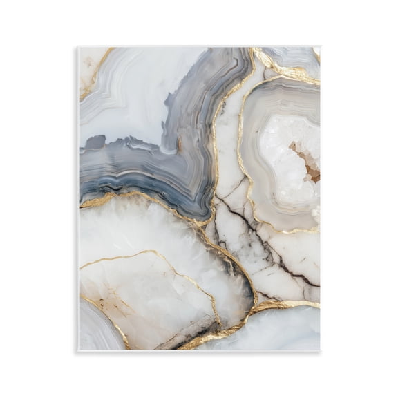 Stupell Industries Crystal Geode with Gold Wall Plaque Art, design by Svetlana Aleynikova