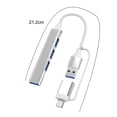thumbnail image 5 of sunsanly USB Hub Stable Output Wide Compatibility Plug Play Power Delivery Multiport Data Transfer Multifunctional 5Gbps 2-in-1 Computer Splitter PC Accessories, 5 of 7