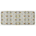 thumbnail image 1 of Grey and Yellow Kitchen Mat, Paisley Style Flowers Ivy Swilrs Leaves Image, Plush Decorative Kitchen Mat with Non Slip Backing, 47" X 19", Pale Grey Marigold, by Ambesonne, 1 of 1