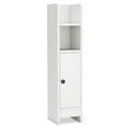 thumbnail image 1 of Costway Bathroom Storage Cabinet with Adjustable Shelf 1 Door & 2 Open Shelves Living Room White, 1 of 9