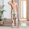 thumbnail image 2 of Sikiie Snowflakes Santa Claus Mens Pajama Pants Sleep & Lounge Pants, PJ Bottoms With elastic waistb and Pockets Large, 2 of 6