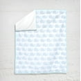 thumbnail image 3 of Nautical Whale Aqua Blue and White 3 Piece Newborn Crib Bedding Set by Pam Grace Creations, 3 of 5