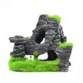thumbnail image 1 of Artificial Moss Rock Cave Fish Tank Aquarium Decoration Random, 1 of 8