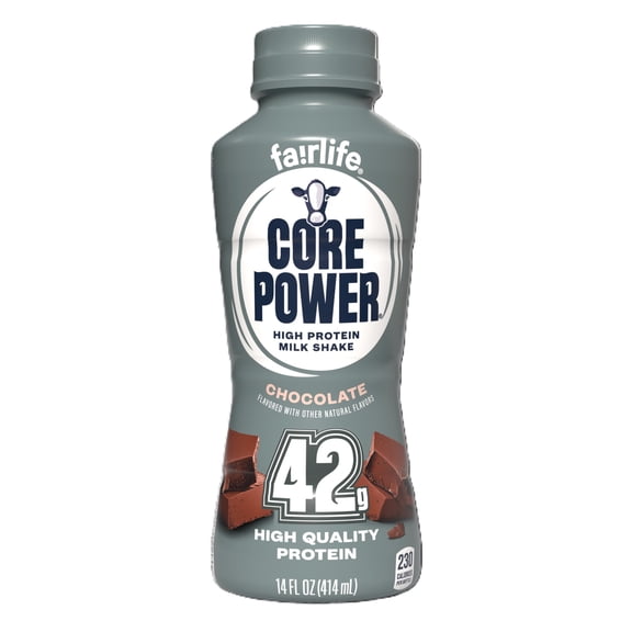 Core Power Elite High Protein Shake with 42g Protein by fairlife Milk, Chocolate, 14 fl oz