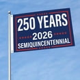 thumbnail image 5 of Double Sided 250th Anniversary American USA Flags 3x5 Outdoor- Vivid Colors 3Ply 1776-2026 250 Years Birthday Patriotic Flags Banners- Heavy Duty 100% Polyester with 2 Brass Grommets, 5 of 6